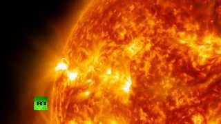 Stunning footage of (solar) flare eruption  4/7/14