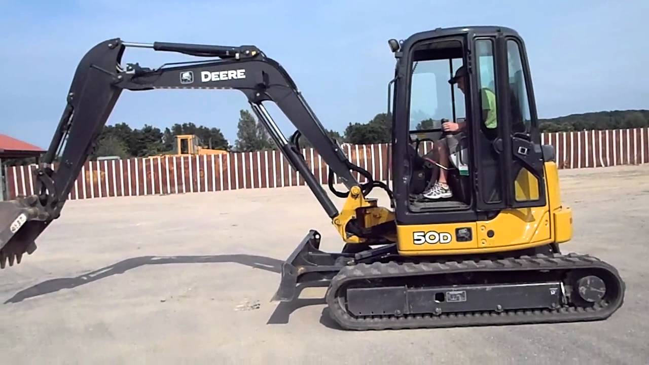 Operating a John Deere 50D YouTube