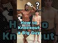 How to Knockout a Big Guy.| Self Defense. #boxing #viral #mma #selfdefense#fighter #powerpunch#