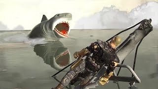 Brody Kills The Beast - Jaws Scene Reenactment Hd Bruce Shark Death Scene