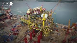 ALE performs 40m high jack-up and skidding operations for the Malikai project