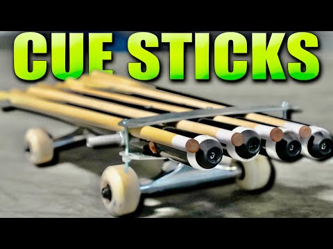 POOL STICK SKATE BOARD?! YOU MAKE IT WE SKATE IT EP. 379