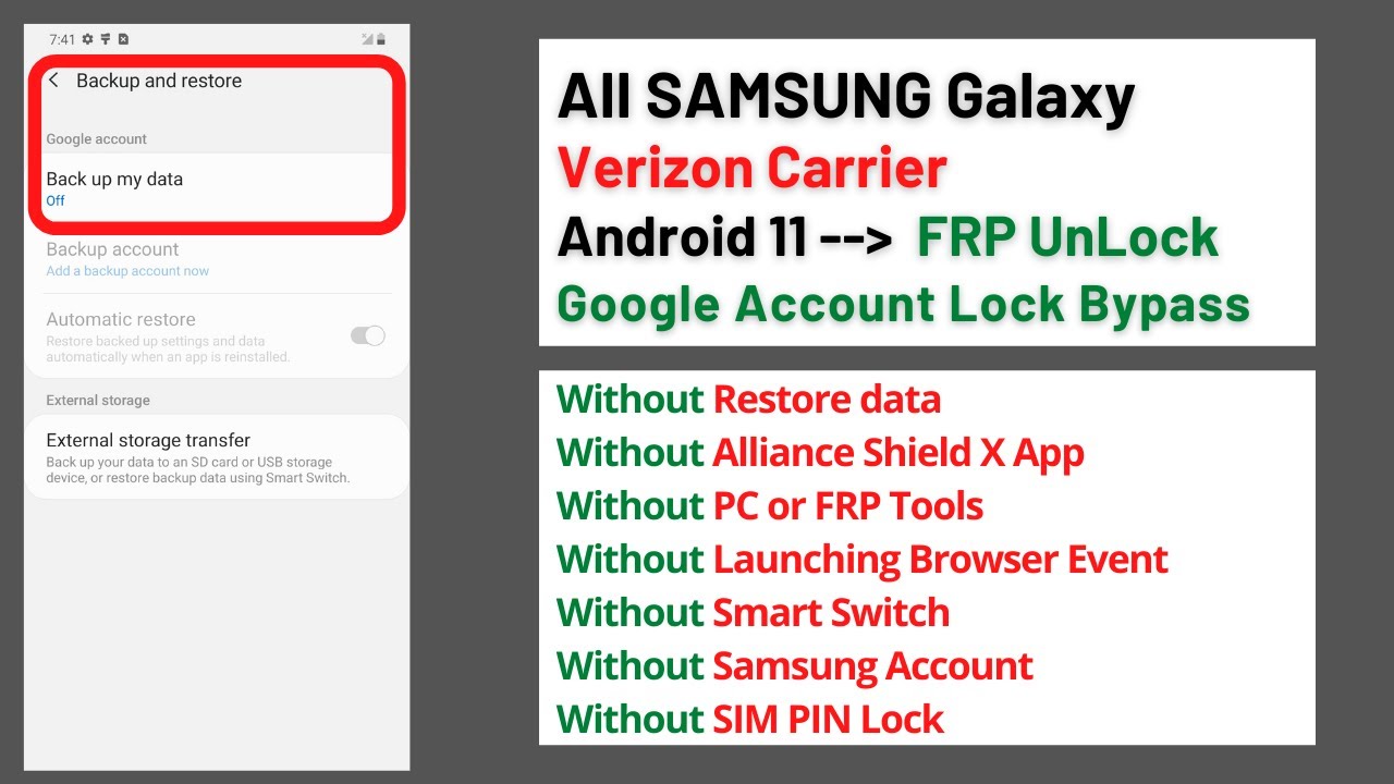 All SAMSUNG Galaxy (Verizon) Android 11 FRP/Google Lock All SAMSUNG Galaxy (Verizon) Android 11 FRP/Google Lock