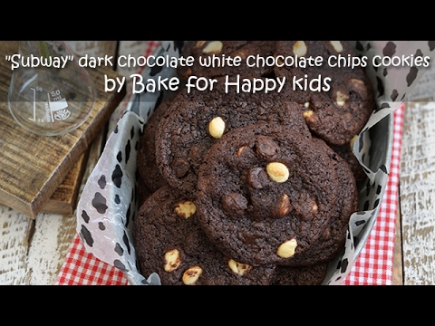 VIDEO : like subway dark chocolate white chocolate chips cookies - you can find this dark chocolate white chocolate chipyou can find this dark chocolate white chocolate chipcookies recipeat my blog, bake for happy kids at http://www. ...