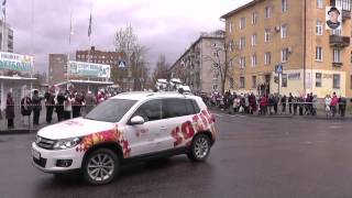 Видео Олимпийский огонь в Пскове - "шоу" не для слабонервных! от Александр Осадченко, улица Яна Фабрициуса, Псков, Россия
