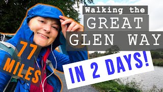 77 miles in 2 days.... on The GREAT GLEN WAY!!!