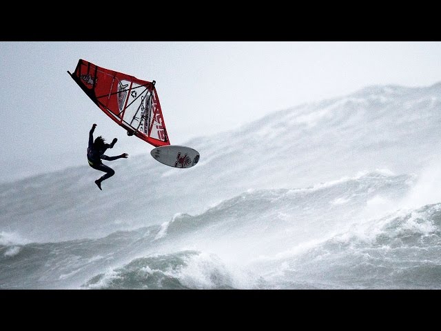 Windsurfing in Extreme Hurricane Conditions -