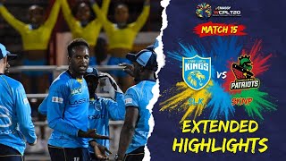 Extended Highlights | St Lucia Kings vs St Kitts & Nevis Patriots | CPL 2022