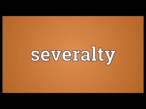 Header of severalty