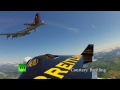 Spectacular video: Jetman sails alongside B17 bomber