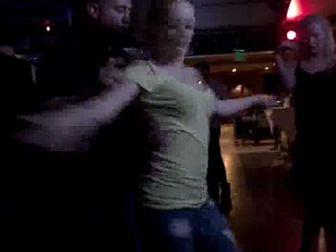 Iran Castillo and Tasha Tia social dancing in one of San Diego's local clubs