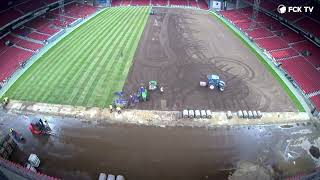 Timelapse Se Den Nye Bane I Parken Blive Lagt