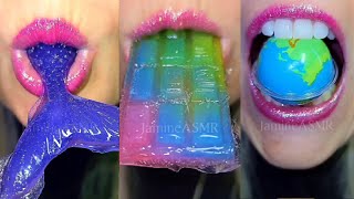 Asmr Rainbow Emoji Food Challenge 무지개 이모지 먹방 모음집 Eating Sounds Mukbang
