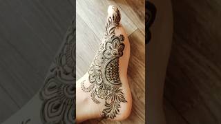 Simple Feet Mehndi Design Arabic Design