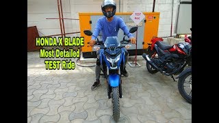 NEW Honda X Blade Test Ride Review| 0-60kmph Time|