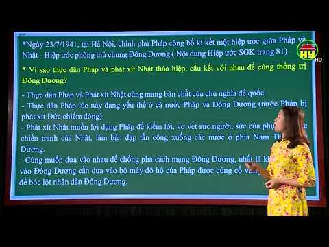 Môn Lịch sử lớp 9, bài 3, ngày 31/3/2020
