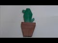 Origami Cactus (page 1). YouTube Flower Video Tutorials