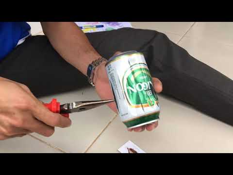 Hướng dẫn làm lòng đèn trung thu bằng lon Bia