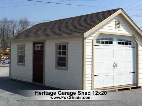 Heritage Garage 12x20 by Fox's Country Sheds - YouTube