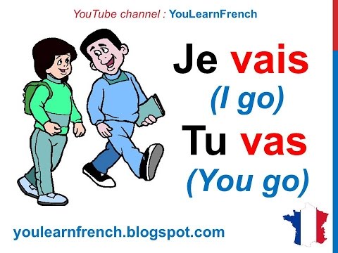 French Lesson 22 - ALLER (TO GO) Verb Conjugation Present tense ...