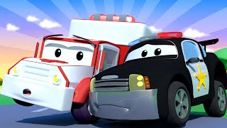 Amber the Ambulance - Matt The Police Car Gets a Bump! - Car City ! Trucks Cartoon for kids Amber the Ambulance - Matt The Police Car Gets a Bump! - Car City ! Trucks Cartoon for kids