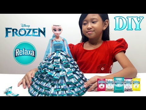 Mainan Frozen Elsa 💖 Membuat Baju Elsa dari Permen RELAXA 💖 Bagus Untuk Hiasan Lebaran Idul FItri 💖 MainanFrozen Elsa Membuat Baju Elsa dari Permen RELAXA Bagus Untuk Hiasan Lebaran Idul FItri.