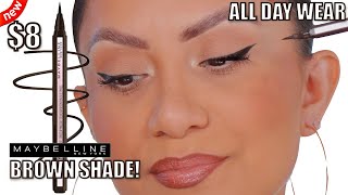 New Brown Shade Maybelline Hyper Easy Waterproof Eyeliner Reviewall Day Wear Test Magdalinejanet