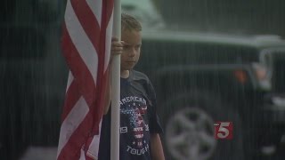 11-Year-Old Hopes Viral Photo Causes People To Join Patriot Guard