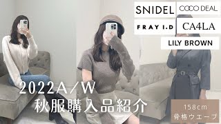 2022年秋服購入品紹介Snidel.lilybrown.fray.i.d.cocodeal.ca4La