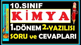 10.Sinif Ki̇mya 1.Dönem 2.Yazili Soru Ve Cevaplari 2023 Ki̇mya10.Sinif 2.Dönem 1.Yazili Hazirlik