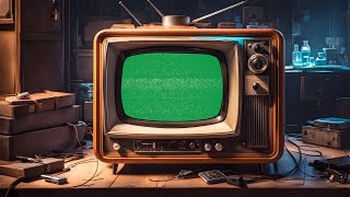 Old Retro Tv Green Screen | 4K | Vintage | Global Kreators