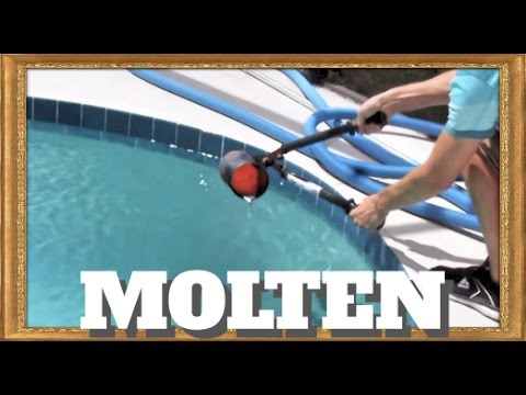 Pouring molten aluminum into a pool!!