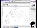 Sketching in Macromedia Flash using Mirror Option