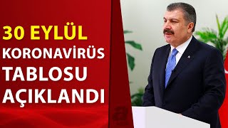 Sağlık Bakanlığı 30 Eylül 2021 kovid-19 vaka ve vefat tablosunu açıkladı! İşte d