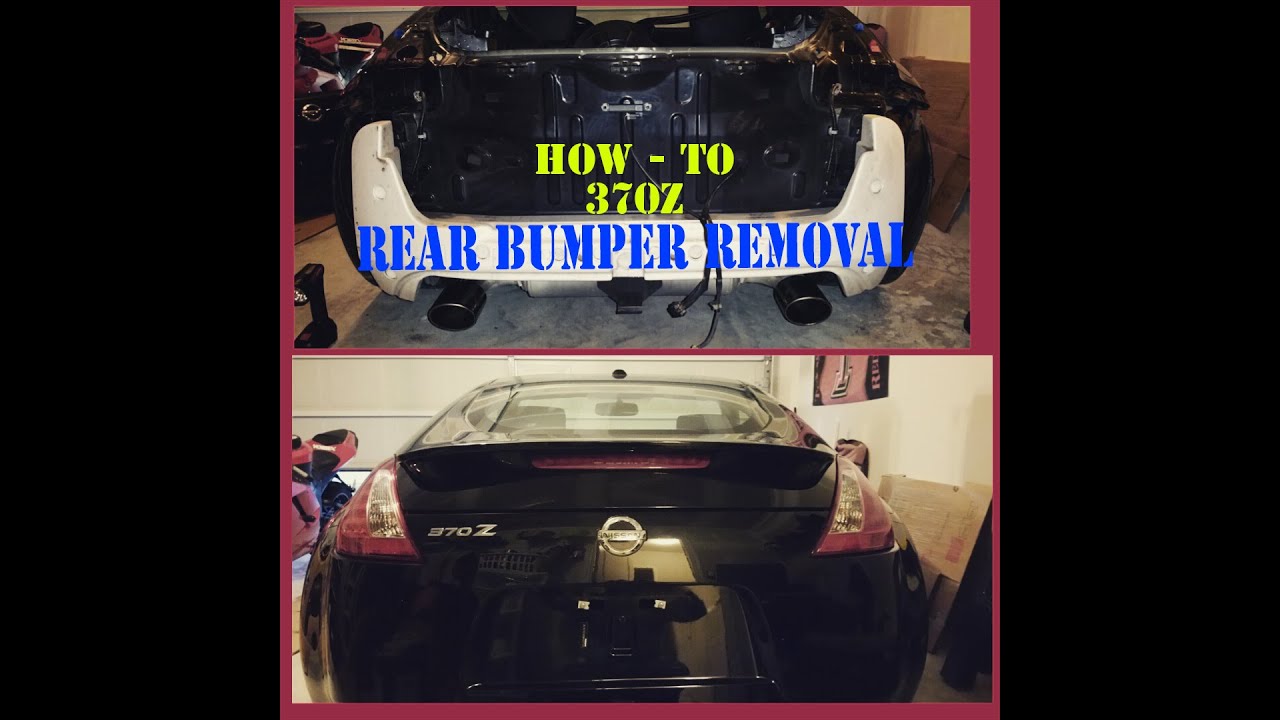370z Rear Bumper Removal, Nissan - HOW-TO / TUTORIAL - YouTube