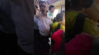 Delhi Metro Wrong Touch Trying To Grop Girl See His Hand