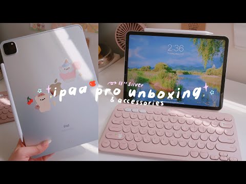 iPAD PRO 2020 11" UNBOXING 🍎 some accessories and decorating