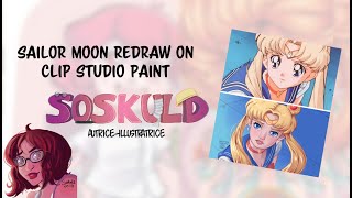 Sailor Moon Redraw Challenge Timelapse on Clip Studio Paint