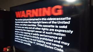 Opening To An American Tail 1987 Vhs