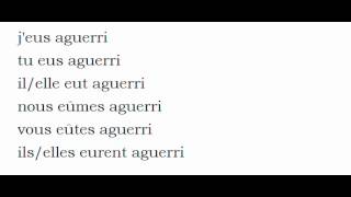 La Conjugaison Du Verbe Aguerrir