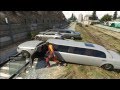 GTA 5 LET's PLAY WITH TRAIN LIMO BARRAGE