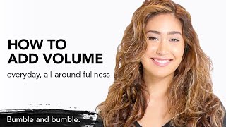 Add volume to fine hair from the inside out | Go Big Treatment | Bumble and bumble