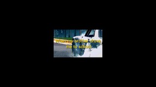 When My Brother Drove Me To School