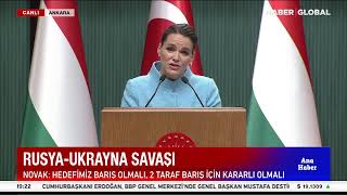 Canli Hurbaşkanı Erdoğan Macaristan Hurbaşkanı Ile Basın Toplantısı Düzenliyor