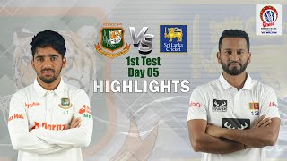 Bangladesh vs Sri Lanka Highlights || 1st Test || Day 5 | 2022