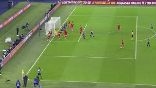 Hakan Çalhanoğlu'nun, Roma'ya kornerden attığı gol