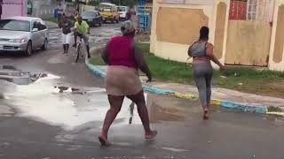 2 big woman fighting over man in jamaica must watch 