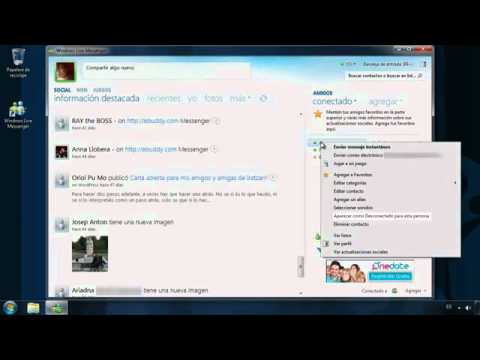 ELIMINAR UN CONTACTO DE MESSENGER eliminar un contacto de messenger: