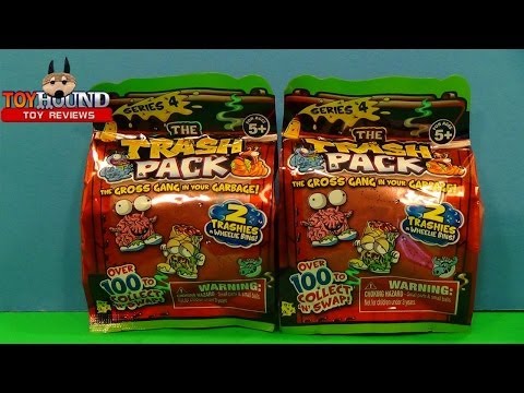 The Trash Pack Series 4 Foil Two Packs Opening,Toy Review