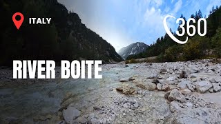 Soothing Sounds Of The Boite River In Cortina Dampezzo 360 Relaxing Nature Video